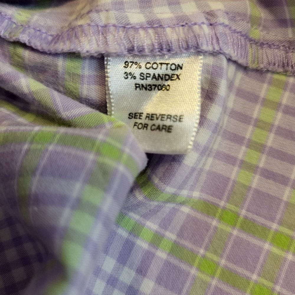 Cato Women's Button Blouse w/Tank, Pastel Purple, Medium/Large - Picture 8 of 12